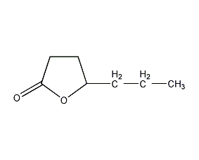 γ-庚内酯结构式