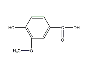 4-羟基-3-甲氧基甲酸结构式