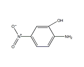 2-氨基-5-硝基酚结构式