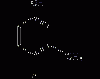 4-氯-3-甲基苯酚结构式