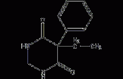 5-乙基-5-苯基-二氢-4,6(1H,5H)-嘧啶二酮结构式