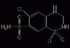 氢氯噻嗪结构式
