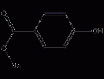 对羟基苯甲酸钠结构式