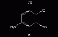 2,4-二氯-3,5-二甲基苯酚结构式