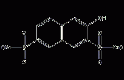 2-萘酚-3,6-二磺酸二钠盐结构式