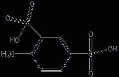 2,4-二磺酸苯胺结构式