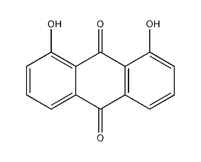 1,8-二羟基蒽醌结构式